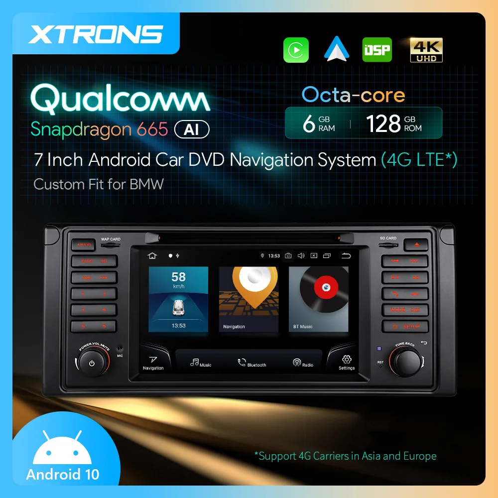 XTRONS 7 &quotAndroid 11 Qualcomm 6 + 128 автомобильный радиоприемник мультимедийный плеер стерео