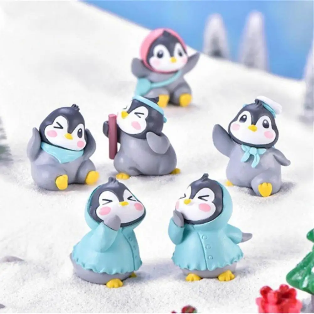 

Wear Resistant Practical Miniature Penguin Figurine Decor for Household