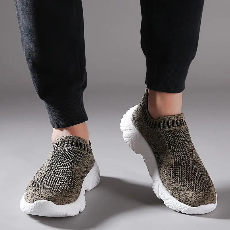 

The New One-foot Lazy Sneakers Slip-on Men's Running Sport Shoes Cross-border Large Size Mens Shoes Breathable Comfortable Shoes