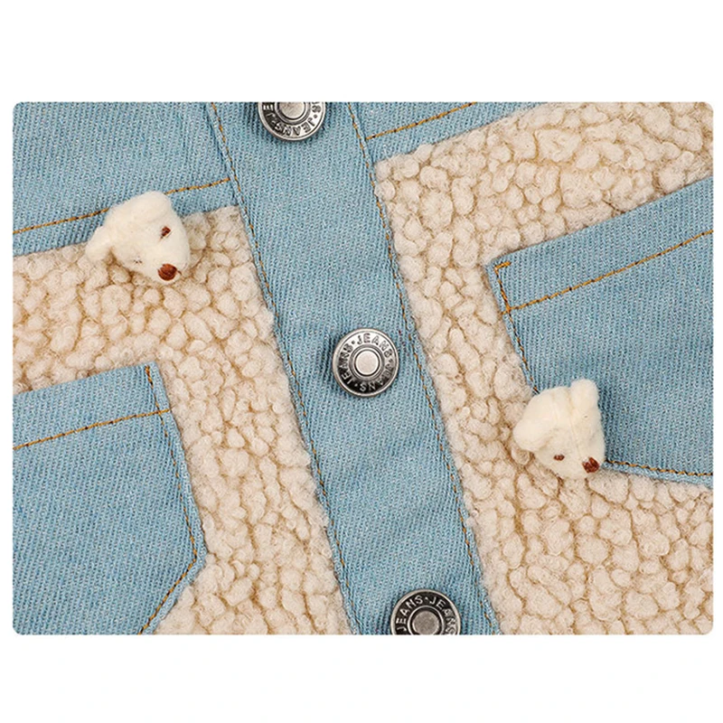

New autumn and winter pet clothes thick lamb wool dog small dogs Teddy cat