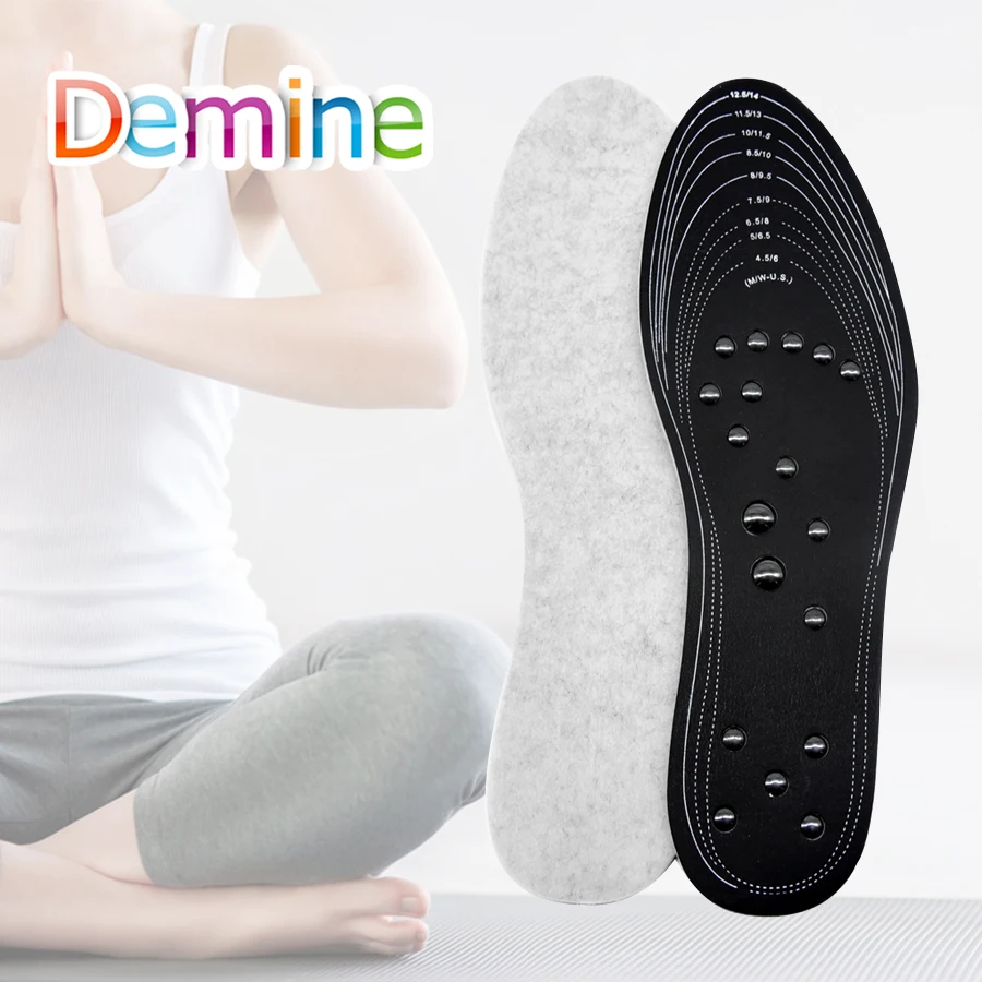 Массажные стельки Demine с эффектом памяти хлопковые магнитные вставки для обуви