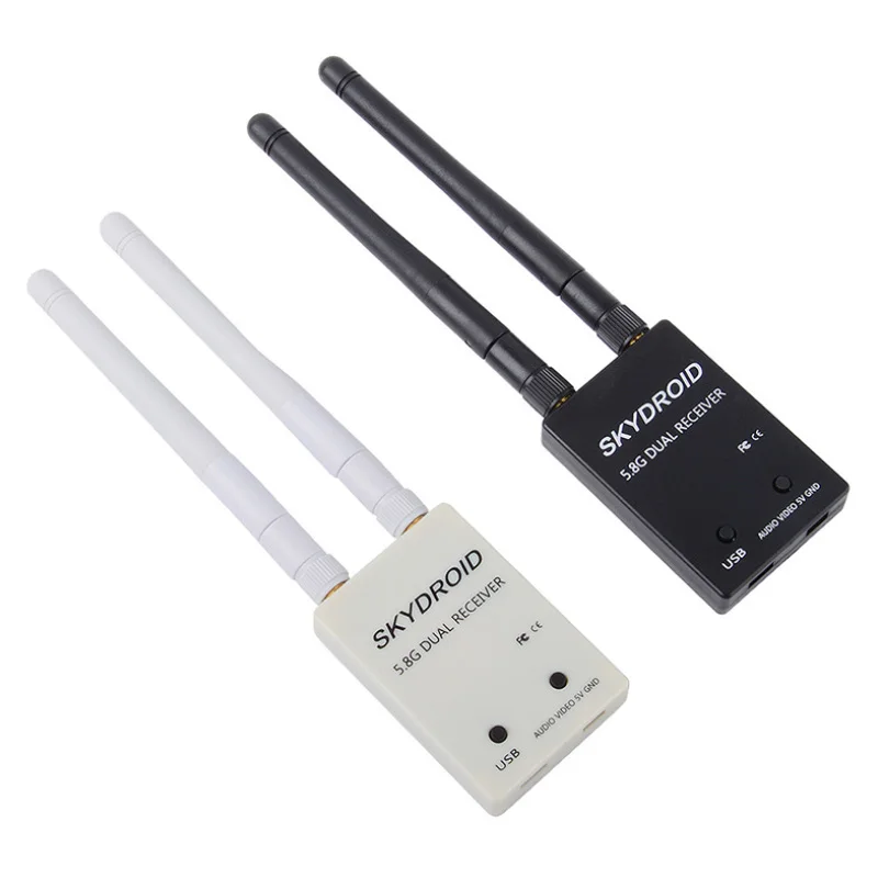 Skydroid UVC Single /Dual Antenna Control Receiver OTG 150CH 5.8G Full Channel FPV Receiver W/Audio for Android Smart Phone PC M