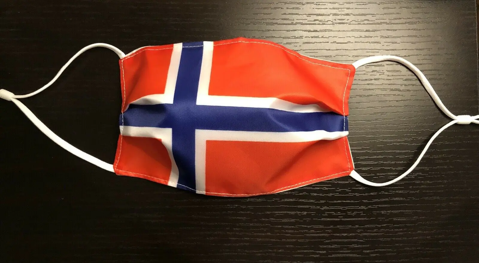 

Norway Flag Face Mask Washable Cloth Fabric Adjustable Norwegian