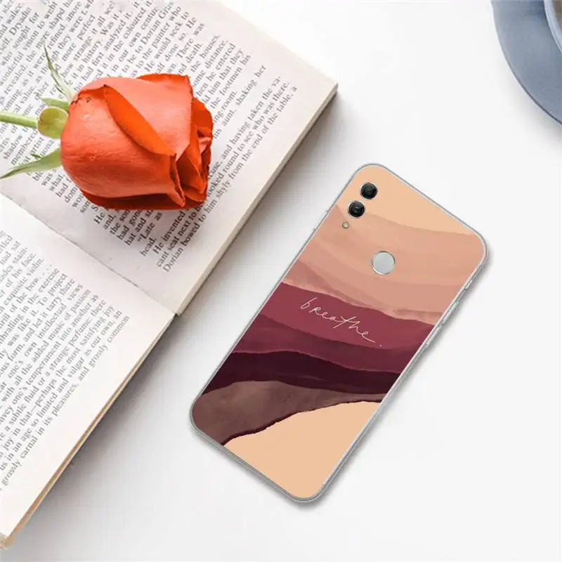 

Art blooming pattern abstract Phone Case For Huawei Honor 7C 7A 8X 8A 9 10 10i Lite 20 NOVA 3i 3e