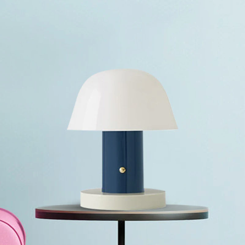 

Nordic Creative Mushroom Table Lamp Bedroom Bedside Desk Lampe Designer Model Room Soft Home Decoration Warm Lampara De Noche