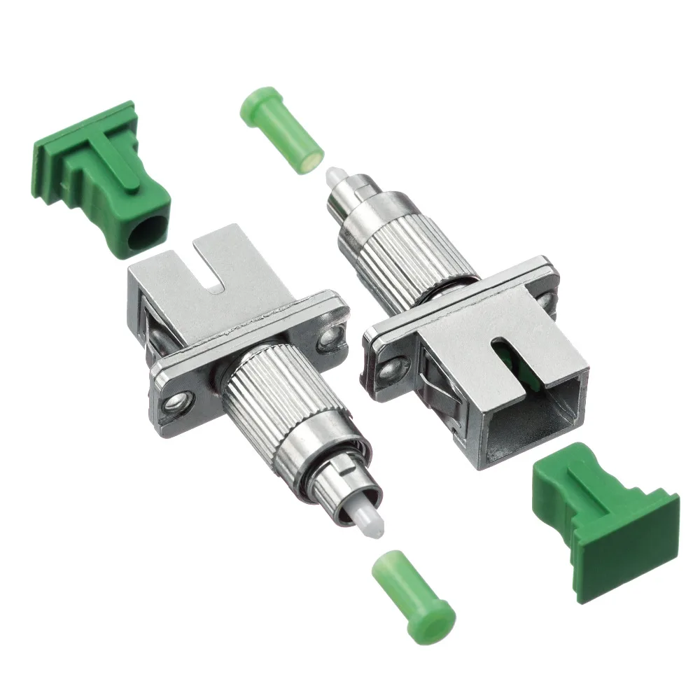 

SC Female to FC Male Fiber Optic Adapter,FC-SC APC Single Mode Simplex Fiber Optic Adapter