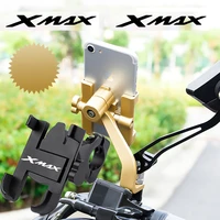 for yamaha xmax300 xmax 125 250 300 400 2017 2021 accessories aluminum alloy motorcycle handlebar phone holder stand mount