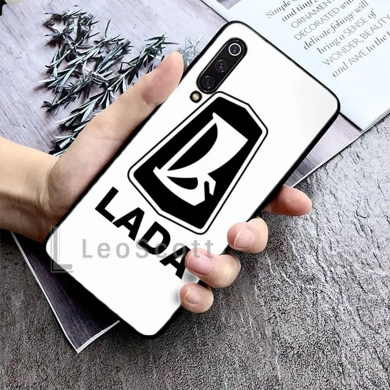

black white lada-Car Logo Phone Case For Xiaomi redmi Mi A1 A2 5 6 6PLUS 8 9 SE Lite MIX 2 2S MAX 2 3 Pocophone F1 Cover Funda