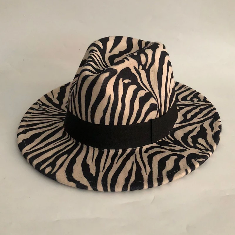 

Fashion New Winter Hats Striped Wool Blend Warm Fedoras For Men Women Casual Spring Wool Artificial Jazz Caps Simple Top Hats