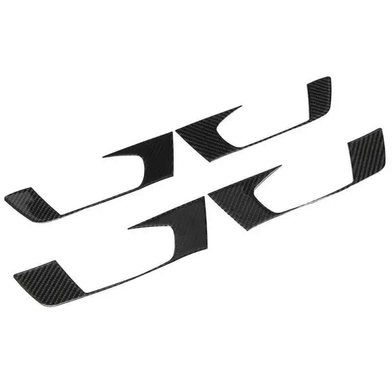 Внутренняя дверная ручка панель отделка крышка из углеродного волокна декор