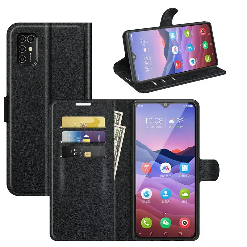 2021 для ZTE Blade V2020 Smart 6 82 &quotZTE V 2020 53&quot Чехол-кошелек телефона кожаный чехол футляр