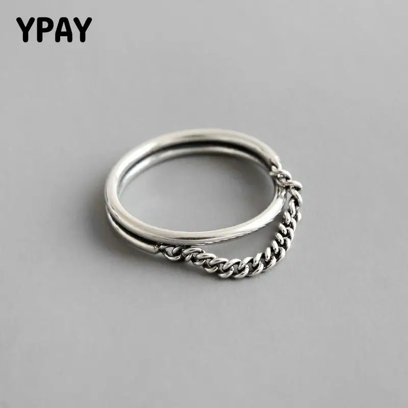 Женское кольцо из серебра 100% пробы с регулируемой цепочкой|Кольца| |