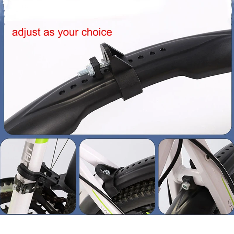 24 26 inch MTB Mudguard Bike Fenders Cycling Wings Plastic Quick Release Front Rear Mountain Fender Bicycle Accessories | Спорт и