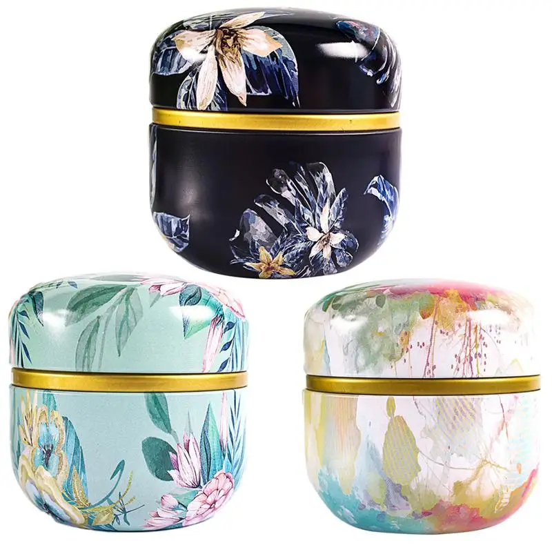 6 шт. маленькая железная герметичная банка с крышкой контейнер для чая горшок