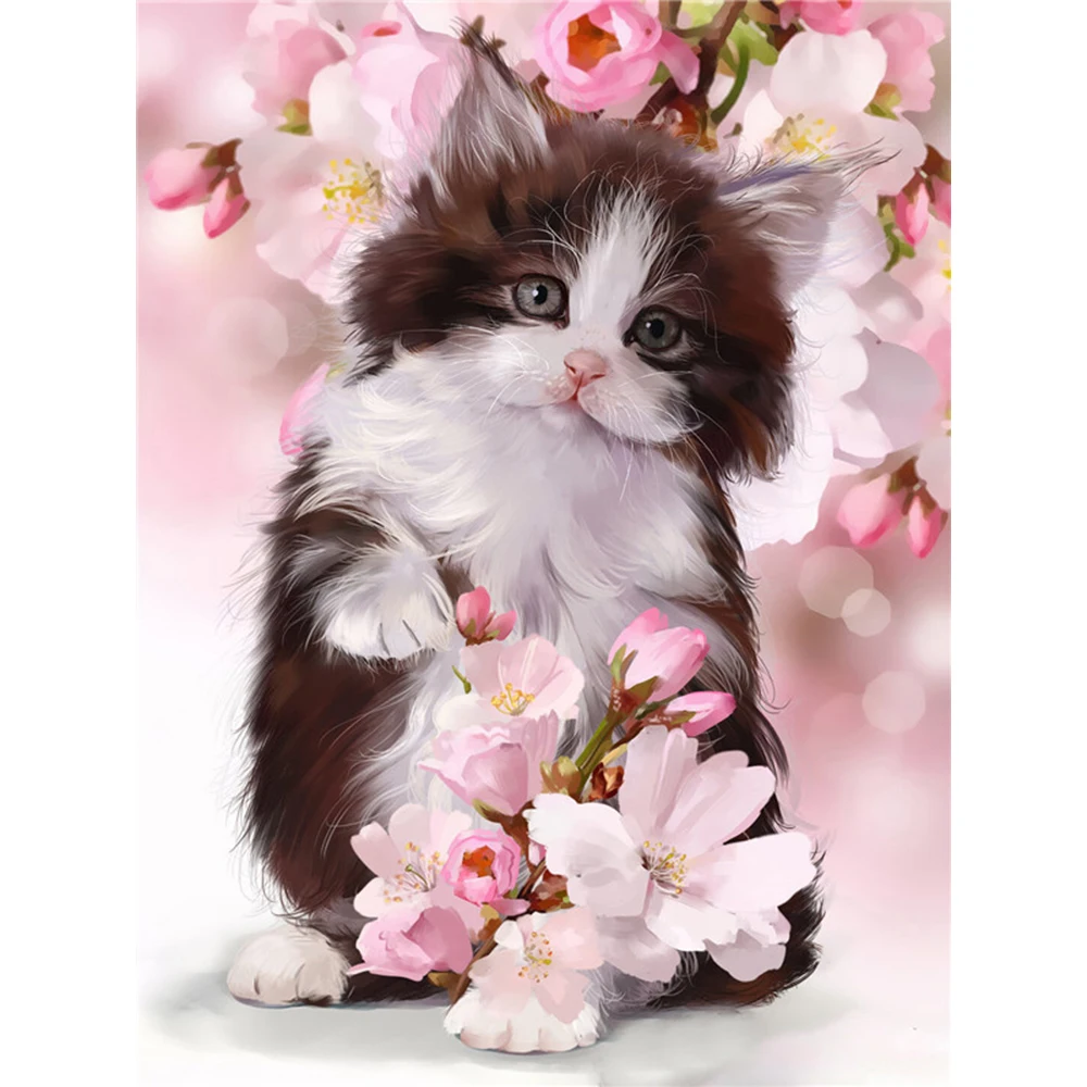 Алмазная вышивка кошка картины из горного хрусталя алмазная картина полностью