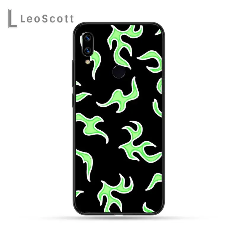 

Blue Flame Fire Phone Case For Xiaomi Redmi Note 4 4x 5 6 7 8 pro S2 PLUS 6A PRO