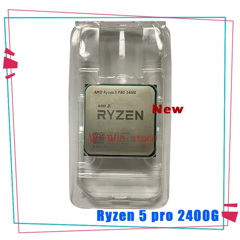 Новый процессор AMD Ryzen 5 Pro 2400G R5 3 6 ГГц четырехъядерный четырехпоточный 65 Вт YD240BC5M4MFB