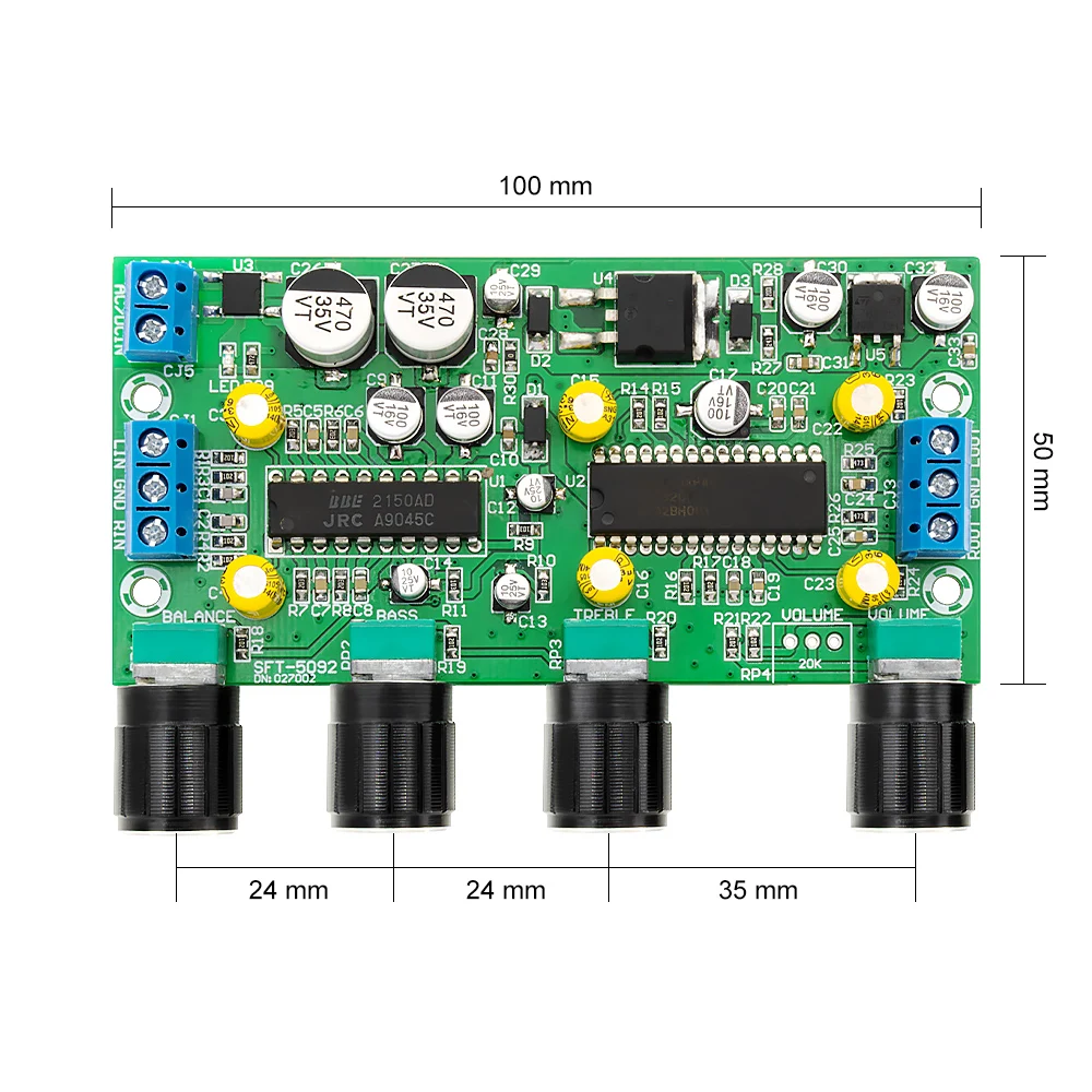 Усилитель мощности AIYIMA BBE2150 + UPC1892T предусилитель тональной платы Hi-Fi усилитель
