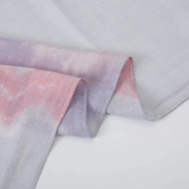 

D24 High quality tie-dyed cotton hijab scarf lady scarf/scarves long wrap headband 200*90cm 10pcs/lot