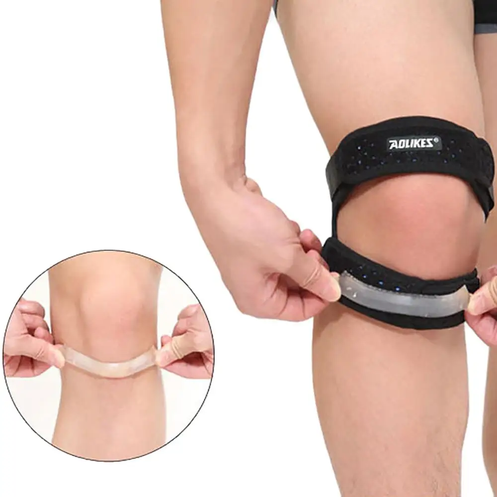 Регулируемая спортивная Снэпбэк Кепка наколенник защита Надколенник Поддержка