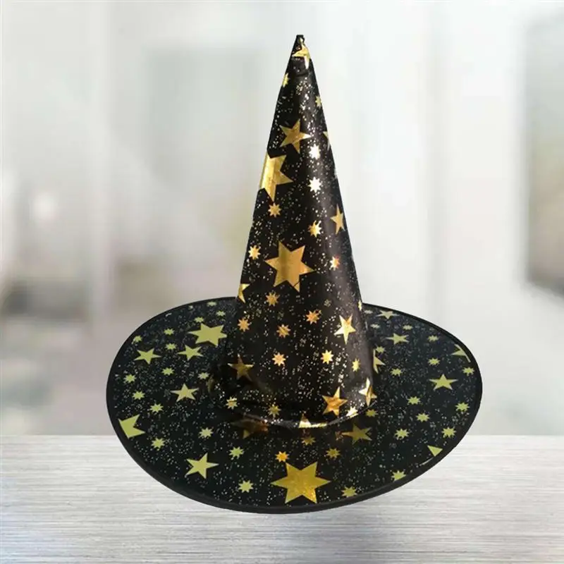 6 шт. черная звезда Хэллоуин ведьма шляпа украшение для Хэллоуина костюм