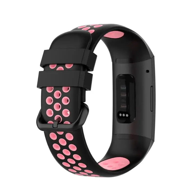Универсальный двухцветный ремешок для Fitbit Charge 4/3 SE смарт браслет Силиконовый