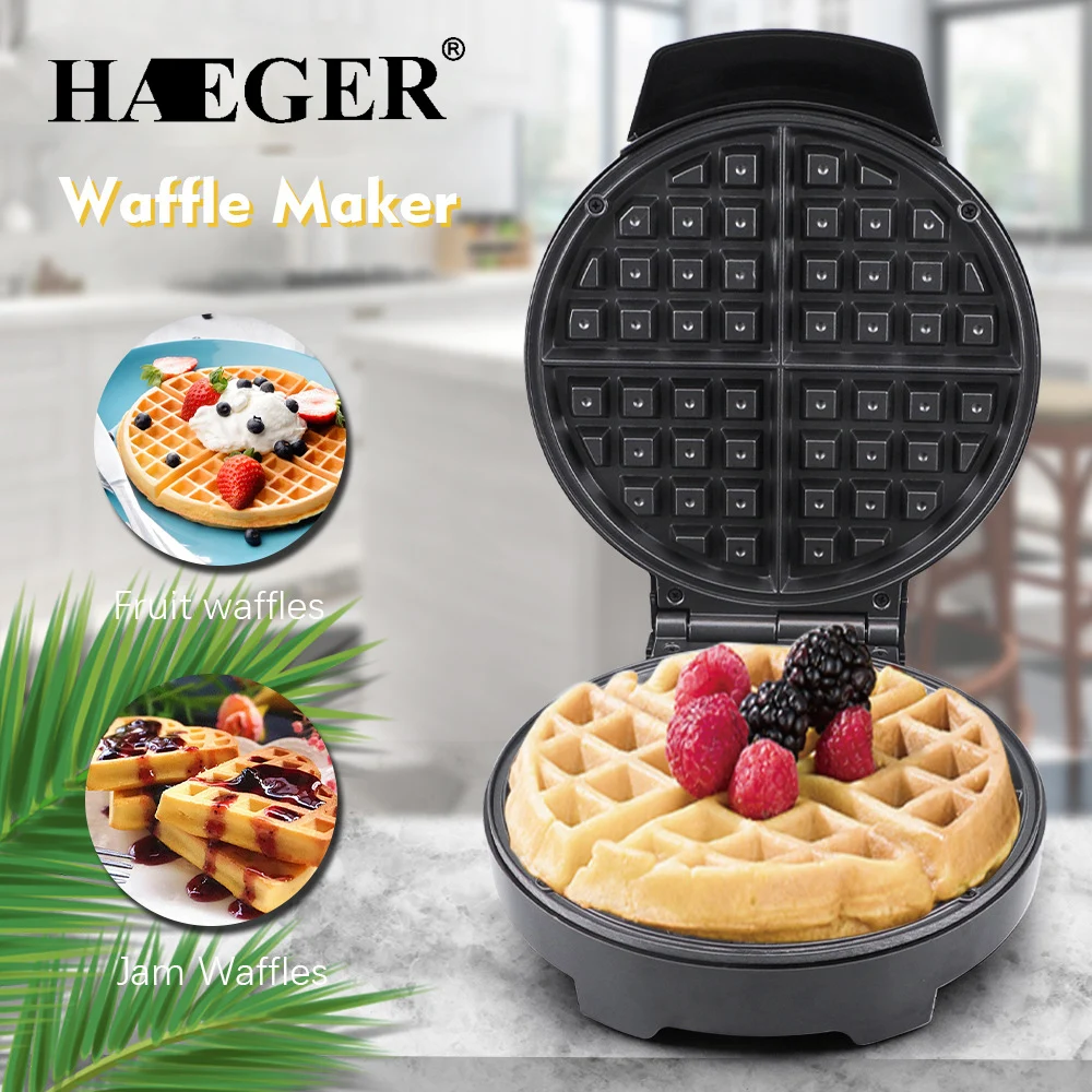 Jual HAEGER Pembuat Wafel Rumah Tangga Mini Untuk Penggunaan Rumah Mesin Pancake Sarapan Telur Mesin Pancake Pembuat Roti
