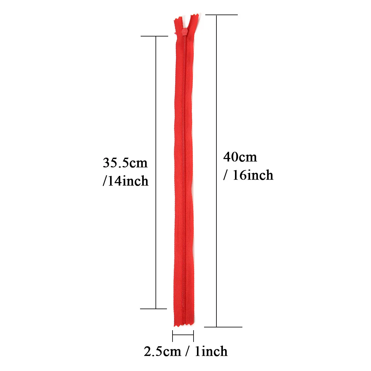 

70Pcs 20 Color 40cm Assorted Mix Color Closed End Hidden Concealed Nylon Zippers DIY for sewing fastener clothing