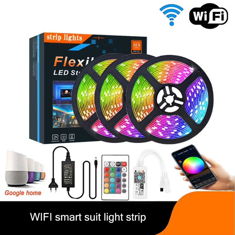 Комплект Смарт светильник ных лент с Wi-Fi RGB 5050 граффити световой ремень из