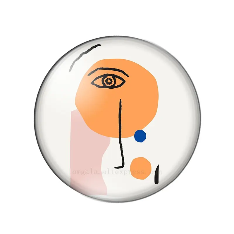 New Art abstract painting Girls 10pcs mixed 12mm/18mm/20mm/25mm Round photo demo glass cabochon flat back Making findings - купить по