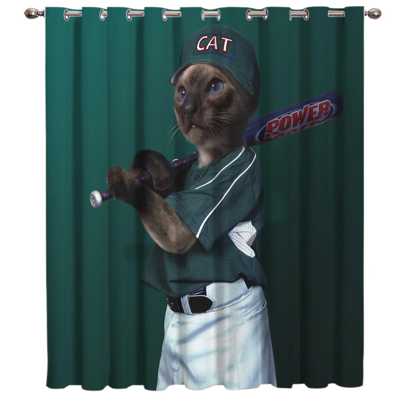 Бейсбольная кошка забавные животные затемняющие кухонные декоративные