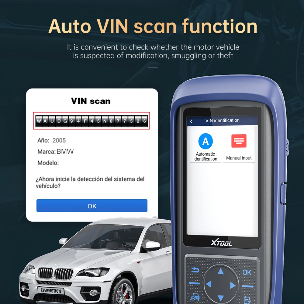XTOOL A30Pro OBD2 считыватель кодов Сканер для полной диагностики с 13 службой сброса