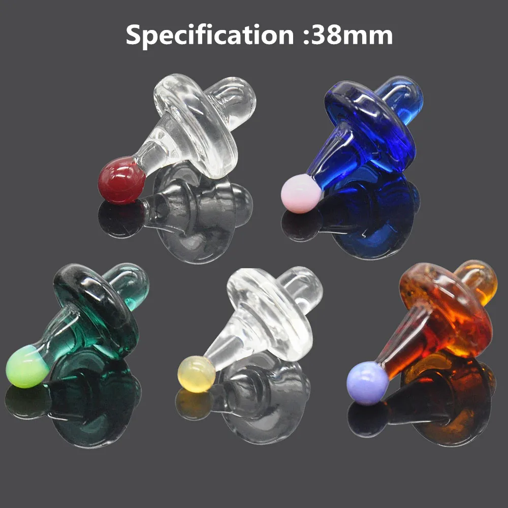 

Durable Universal 38MM Glass UFO Carb Cap Dome for Glass Water Pipes Dab Oil Dab Rigs Quartz Banger Nails