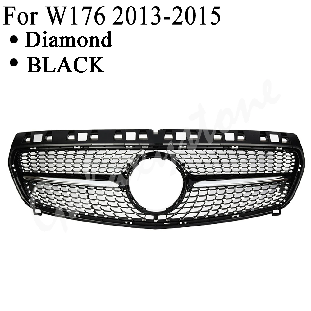 Передняя Верхняя решетка гриля подходит для Mercedes Benz W176 A Class A180 A200 A45 GT GTR Diamond 2013 2014