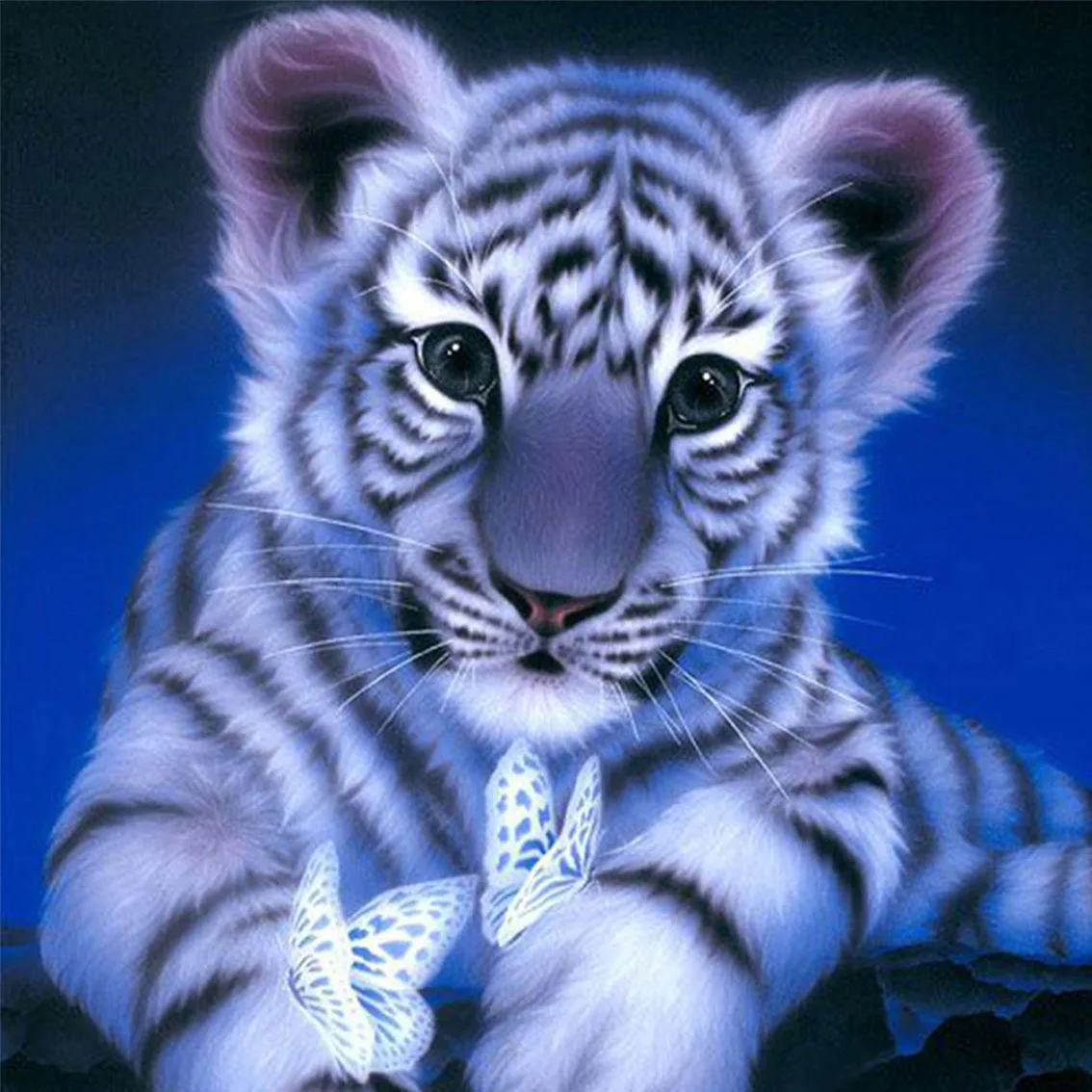 

Diy diamond painting of small tiger home decoration
