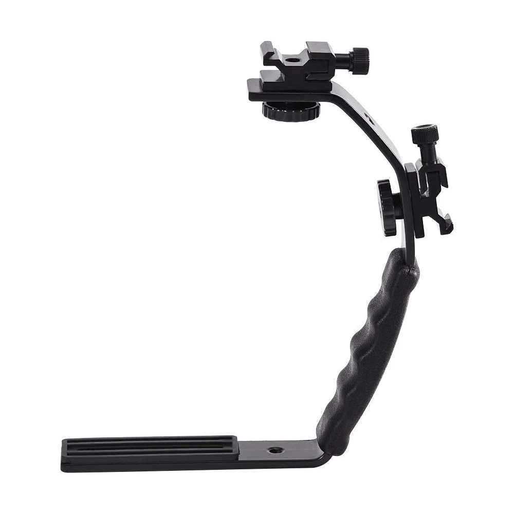L образный регулируемый двойной кронштейн горячий башмак для монитора