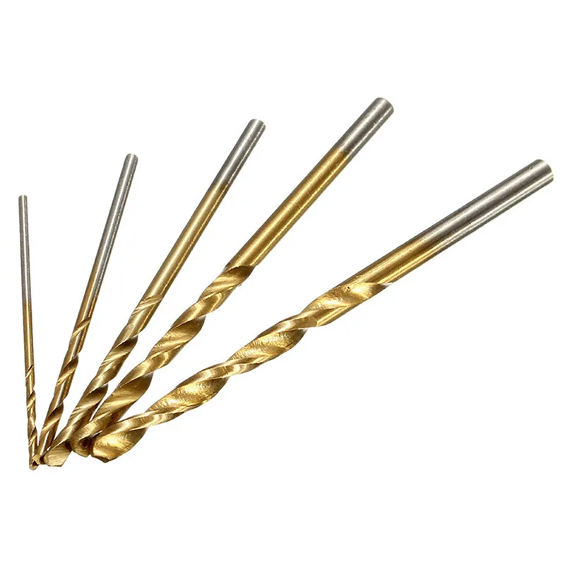 

Concrete Drill Titanium Coated Twist Drill Bit High Steel for Woodworking Plastic And Aluminum HSS Drill Bit Set Hand tools