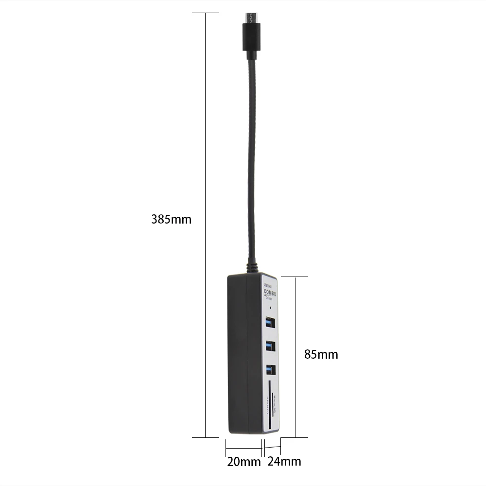USB 3 0 концентратор с несколькими портами адаптер типа C все в одном поддержка SD TF