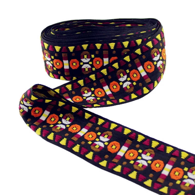5 ярдов ширина 4 см геометрический ремешок для лямок вышивка корсажные ленты
