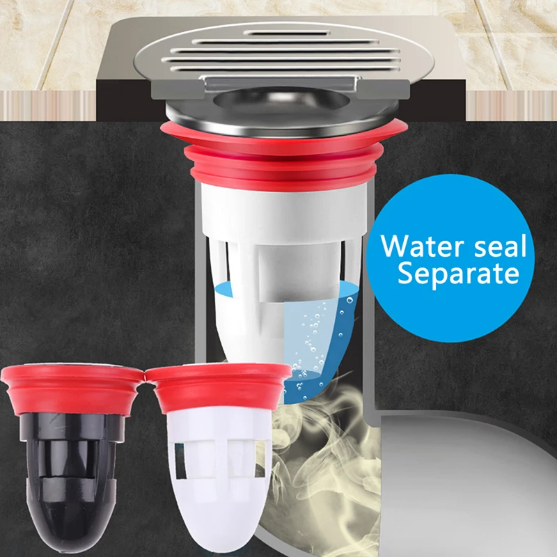 

Water Stopper Kitchen Sink Strainer Bathroom Floor Drain Core Deodorant Strainer Bathtub Plug Trap Basin Stopper Home Supplies