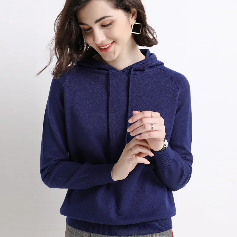 

Hoodie Spring 2021 Women's new Style Hoodie Knitwear Hooded Sweater Sweater Loose Hoodie Women