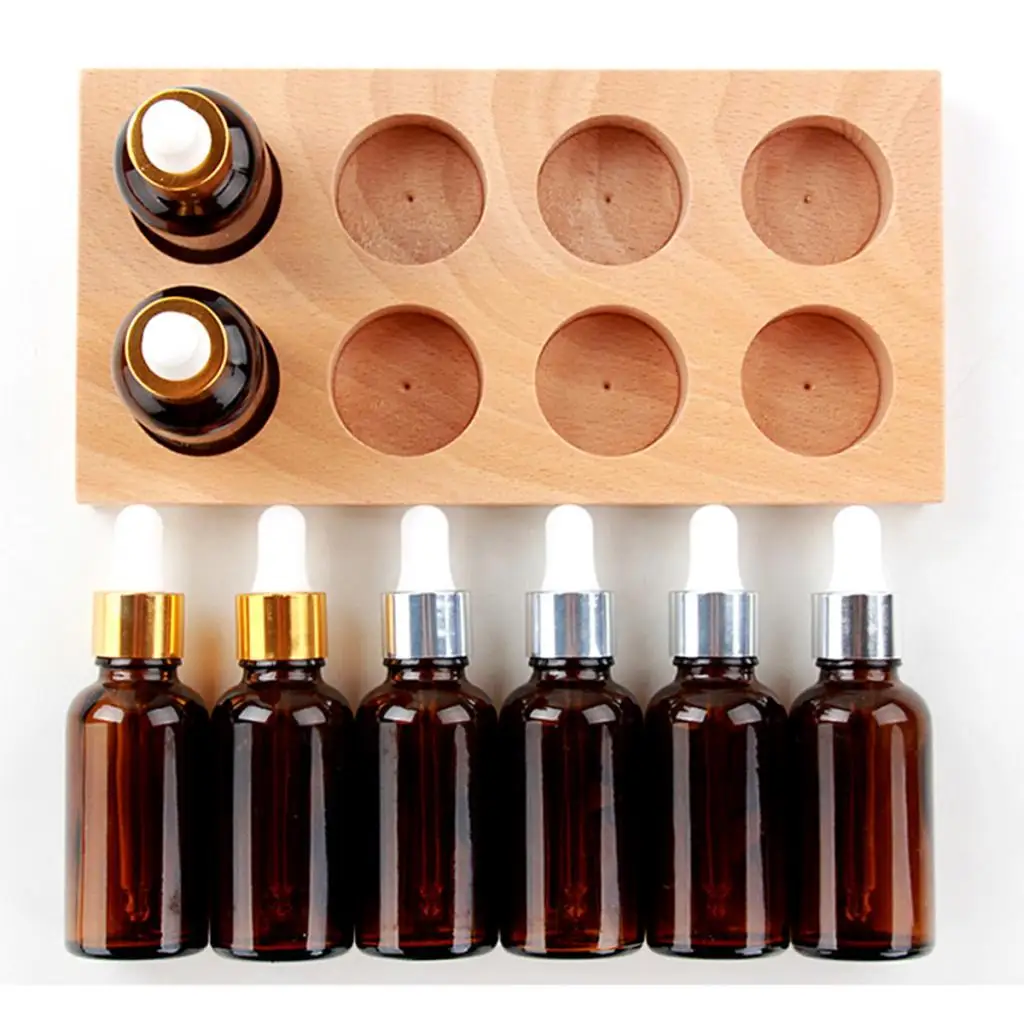 

Wooden Montessori Sensory Teaching Aids - 8pcs Tasting Glasses Bottles Set, Kids