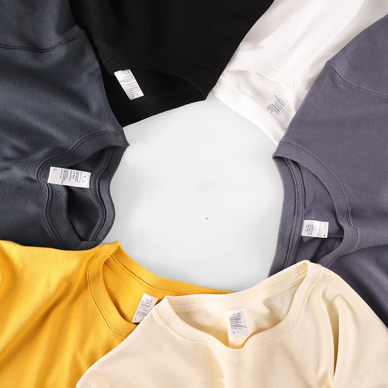 

2021 Brand New Cotton Men's T-shirt Short-sleeve Couples T Shirt Short Sleeve Pure Color Women T Shirt T-shirts for Male Tops