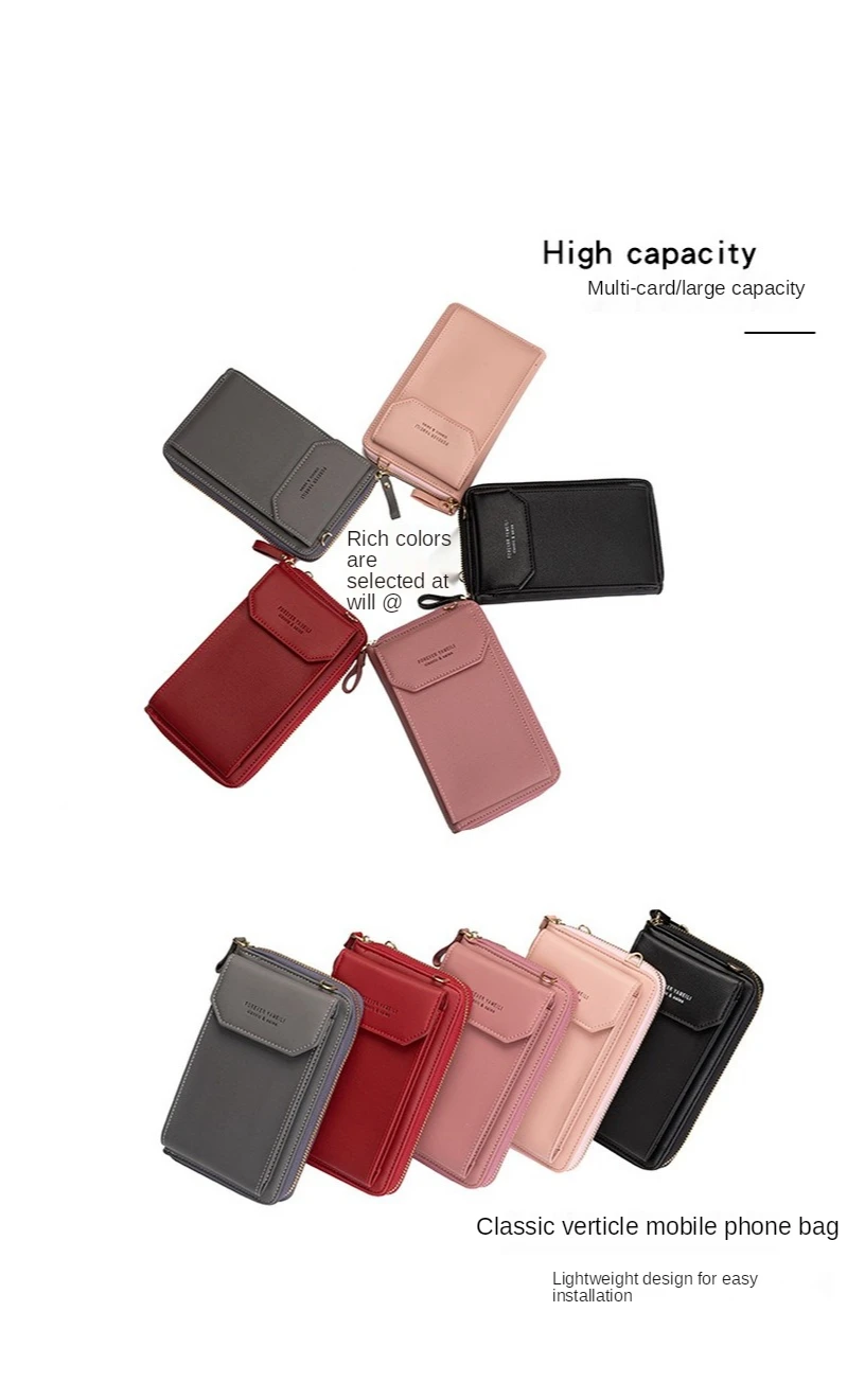 

2020new women's Korean vertical small square bag fashion women's Single Shoulder Messenger Bag mobile phone bag mobile phone bag