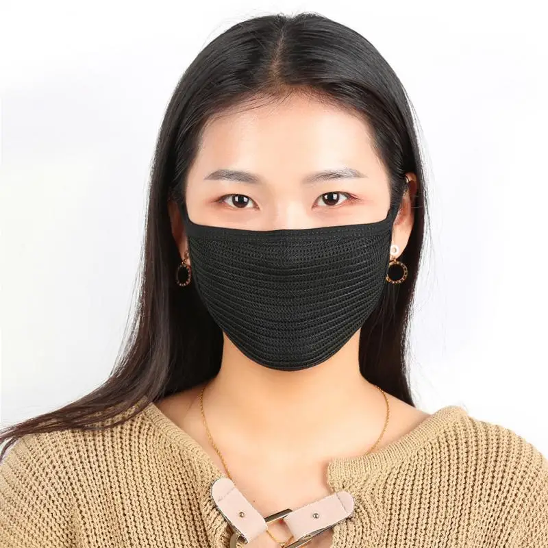Men Women Cycling Face Mask Outdoor Winter Warm Ski Anti Pollution Anti-Dust Windproof Mouth Black Breathable | Спорт и развлечения