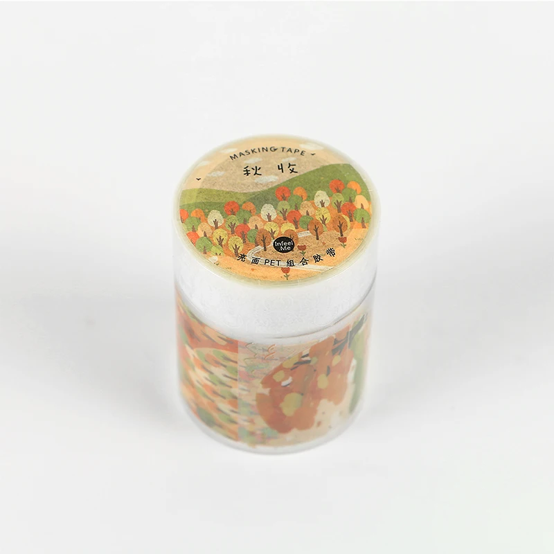 

10 Pcs/lot DIY Japanese Pet Decorative Adhesive Tape four seasons Washi Tape/Masking Tape Stickers 2m