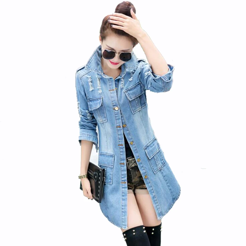 

Zoulv 2021 Spring Autumn Mandarin Collar Ladies Hold Denim Jacket Women Denim Jackets Casual Streetwear Outwear Coats For Women