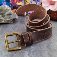 retro 4 3cm mens belt metal belt buckle luxury vintage thick leather belt for men jeans ceinture homme wide waist belt mbt0019