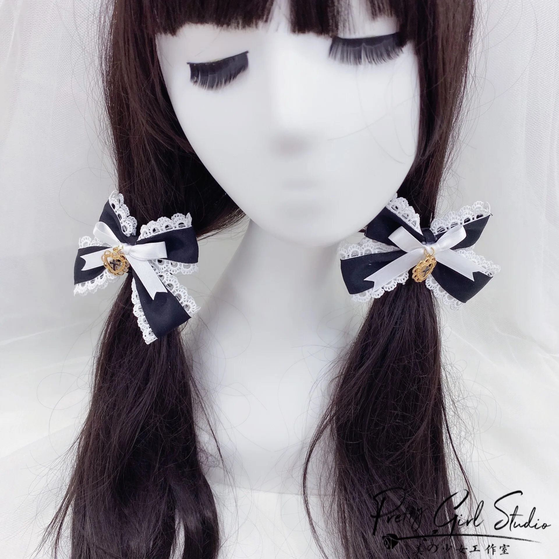 Повязка на голову в готическом стиле KC мягкая заколка для волос с перехлёстом