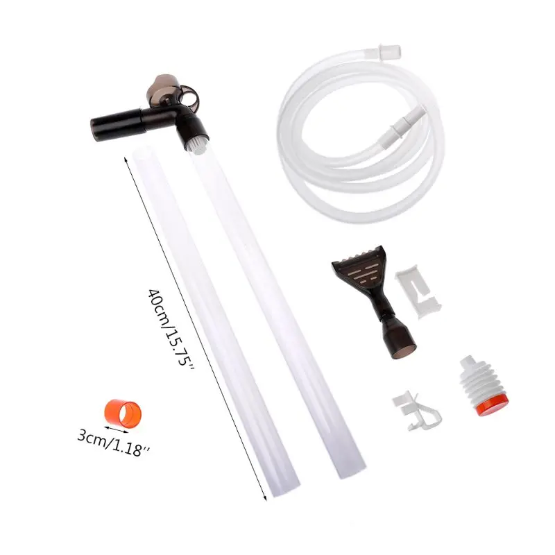 

Aquarium Fish Tank Cleaner Quick Release Aquarium Vacuum Siphon Pump Fish Tank Drainer Gravel Cleaner Water Filter